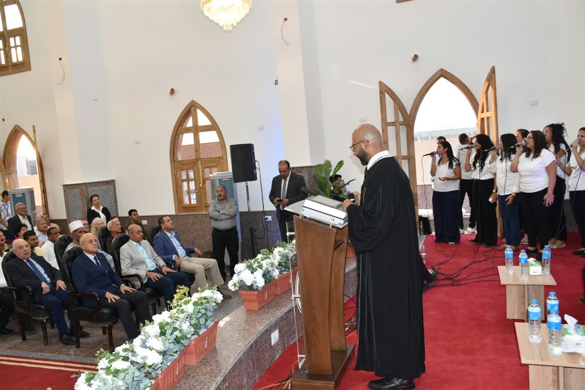 افتتاح الكنيسة الإنجيلية بطيبة في الأقصر