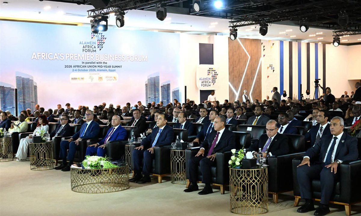 وفد اتحاد الغرف خلال فعاليات منتدى العلمين أفريقيا