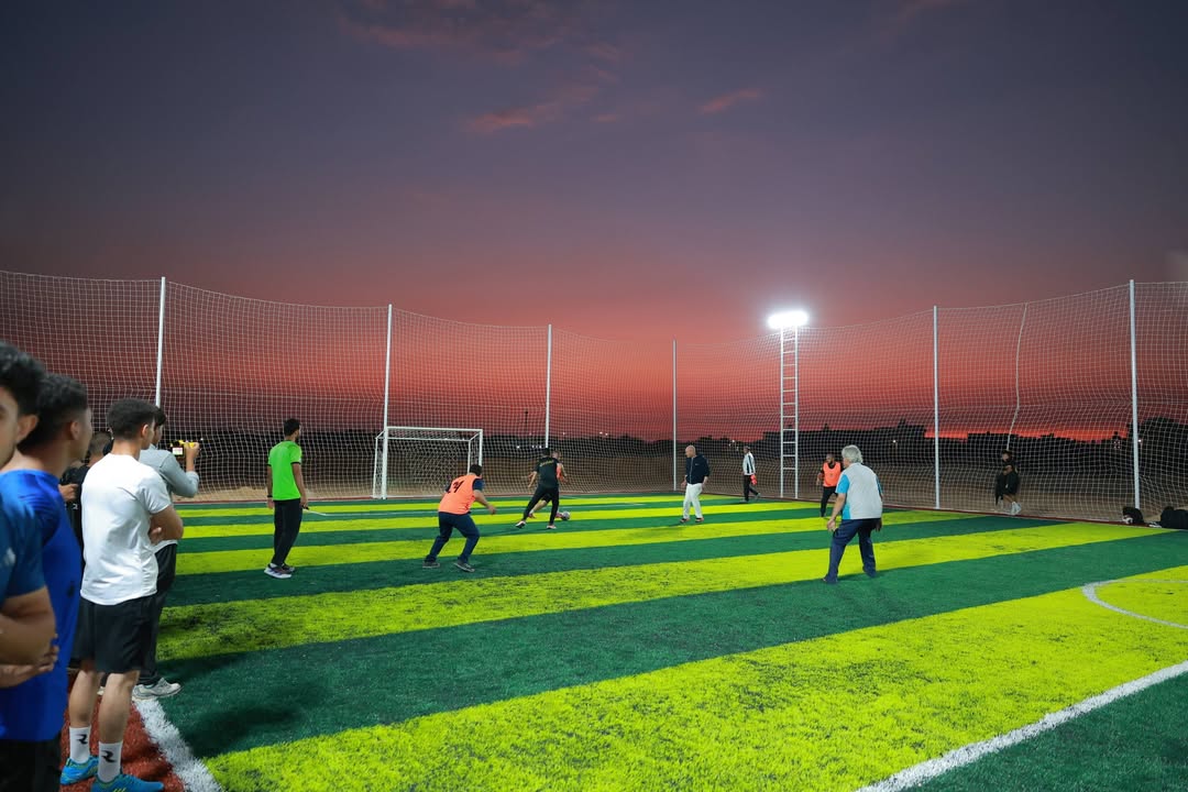 افتتاح أول ملعب خماسي بمجمع الكليات بجامعة مدينة السادات (صور)