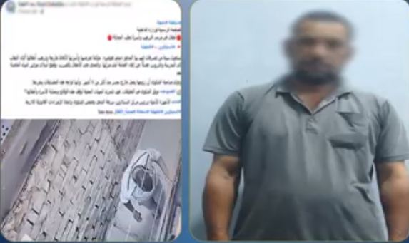 ضبط شقيق زوج سيدة ألقى القمامة واعتدى على أبنائها بالدقهلية