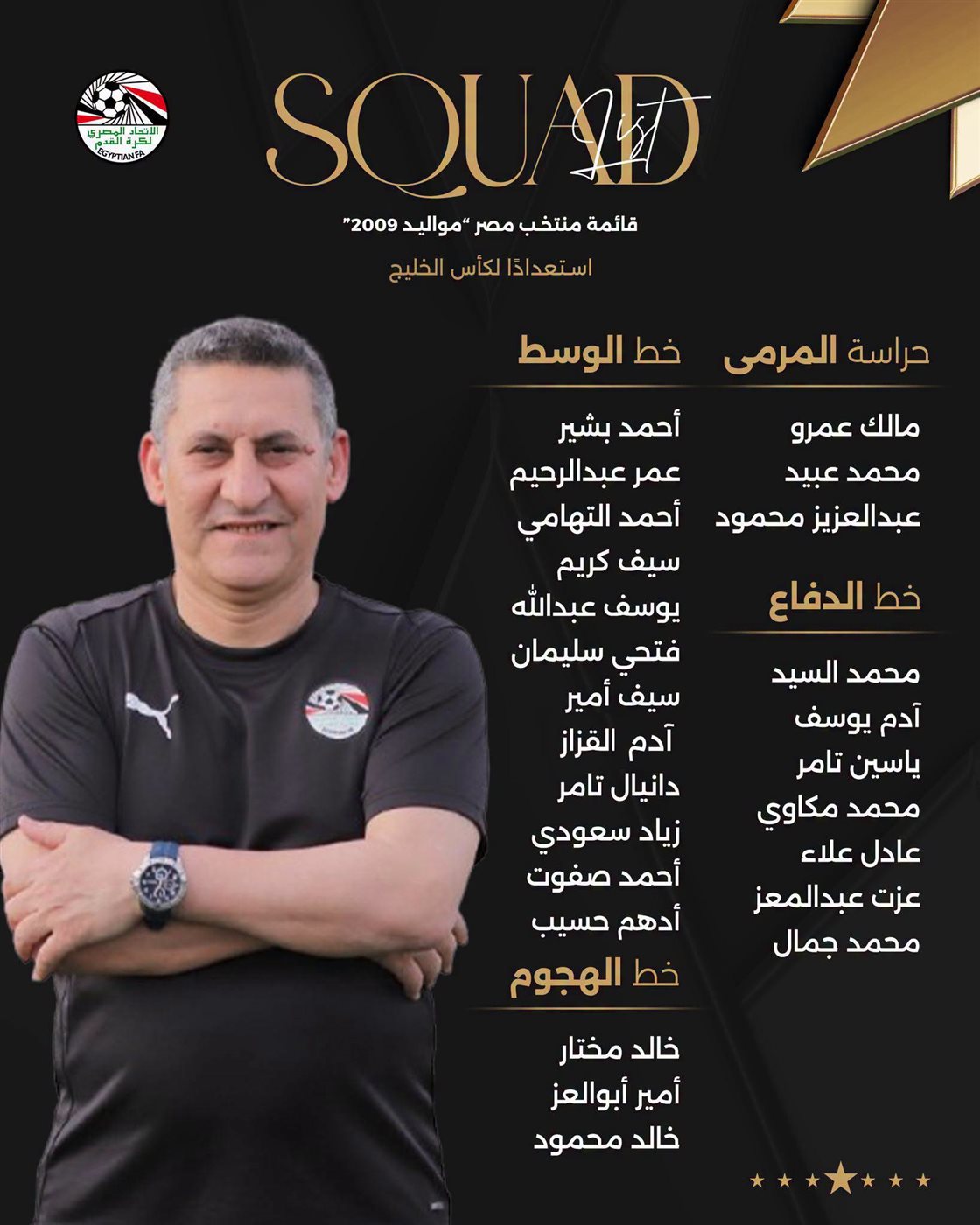 25 لاعب في معسكر منتخب الناشئين