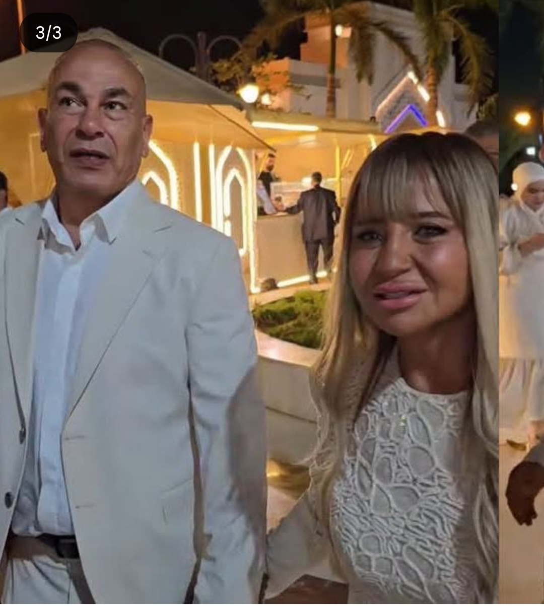 من زغرودة الأم إلى هيبة الأب، 8 صور ترصد فرحة إبراهيم حسن وزوجته في عقد قران ابنهما