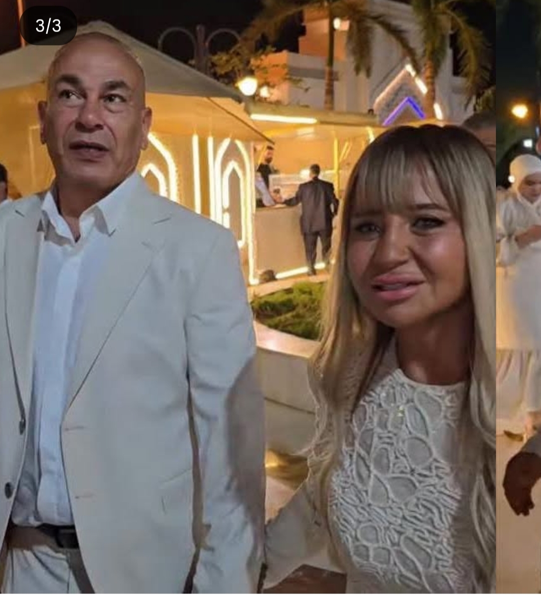 من زغرودة الأم إلى هيبة الأب، 8 صور ترصد فرحة إبراهيم حسن وزوجته في عقد قران ابنهما