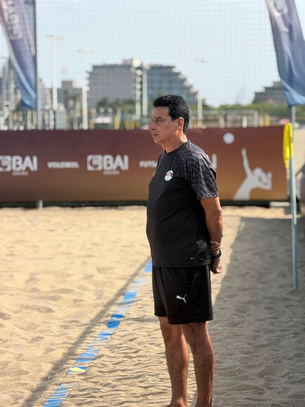 أحمد عبد الرازق المدير الفني لمنتخب مصر لكرة القدم الشاطئية