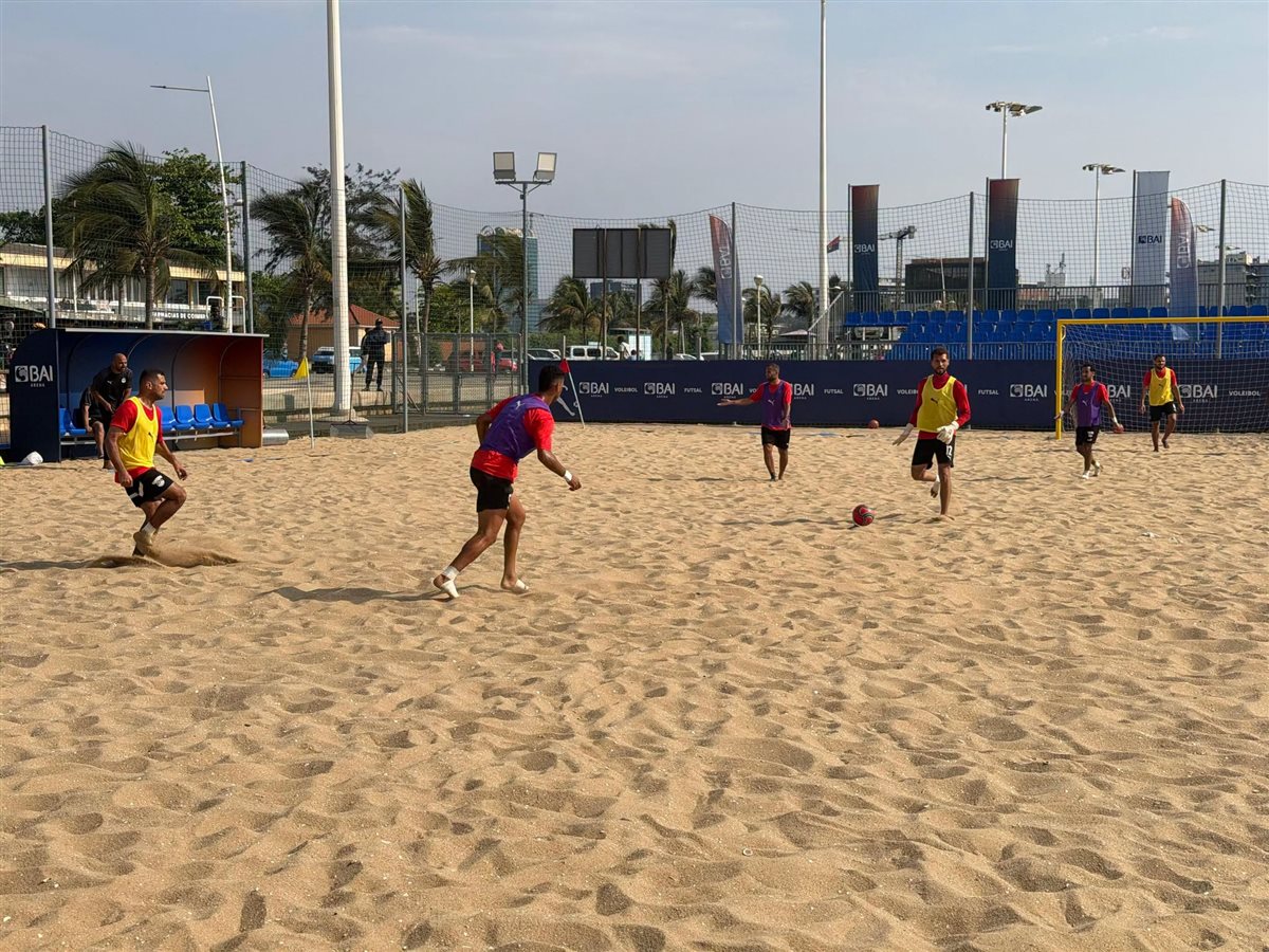 المران الأخير لمنتخب مصر لكرة القدم الشاطئية