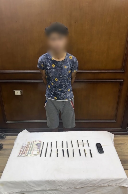 ضبط المتهم وبحوزته مخدر الحشيش ومبلغ مالي من متحصلات نشاطه الإجرامي، فيتو