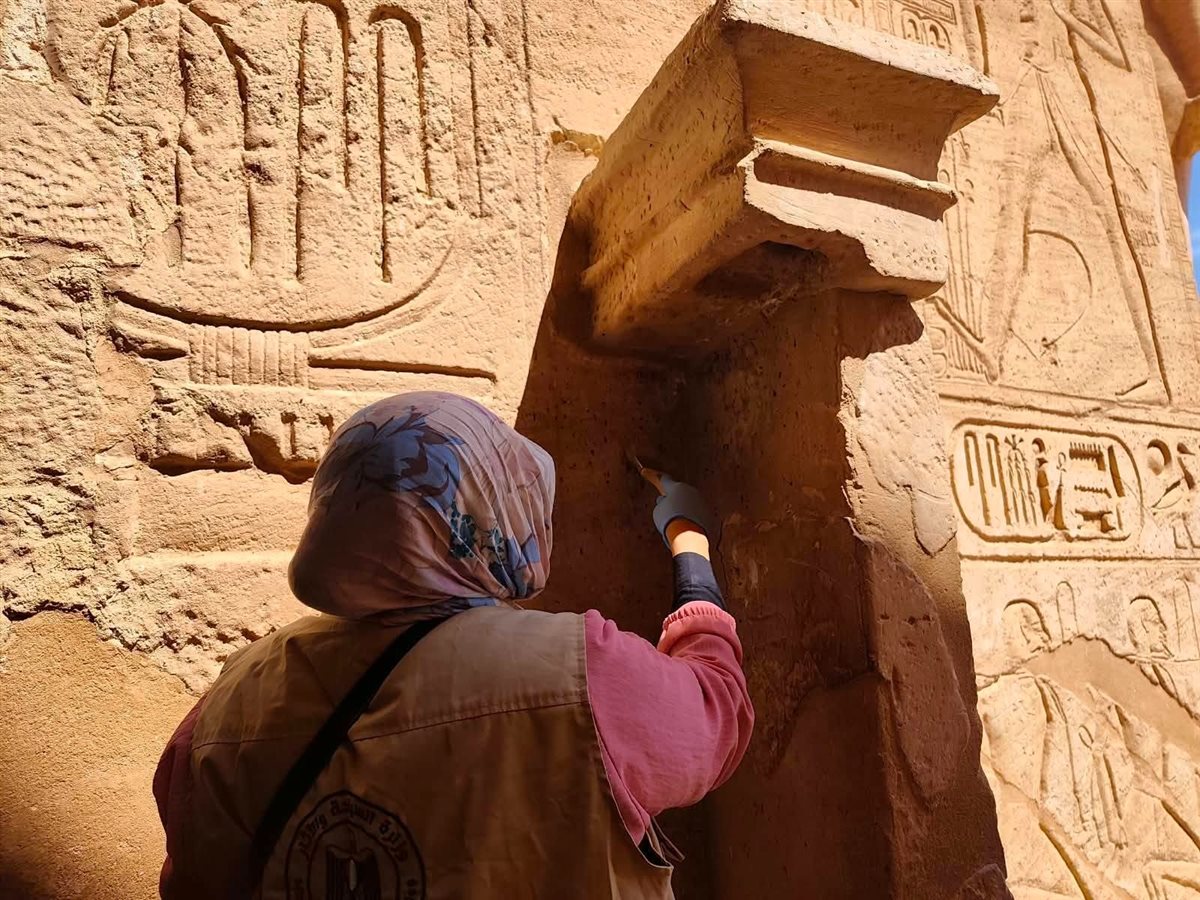 معبد أبو سمبل في أسوان يستعد لاحتفالية تعامد الشمس (صور)