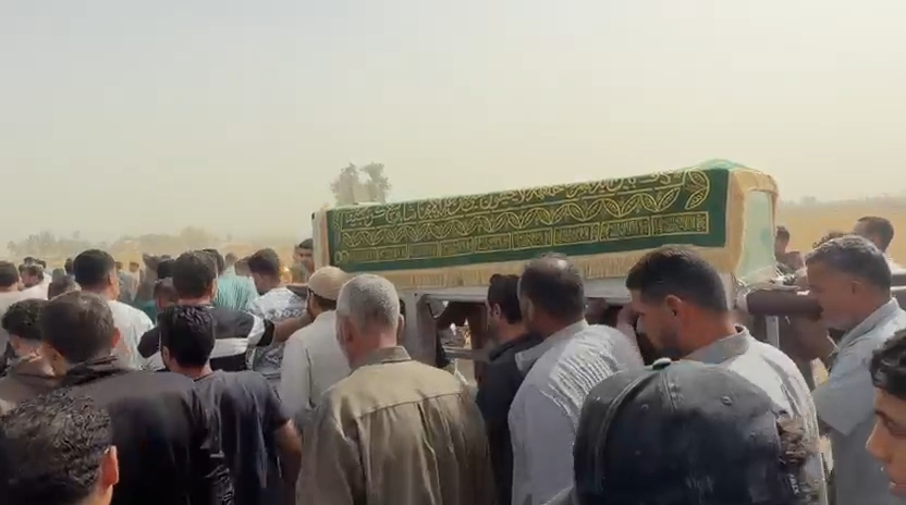 تشييع جثمان إكرامي محمد شفيق ضحية حادث إطلاق النار