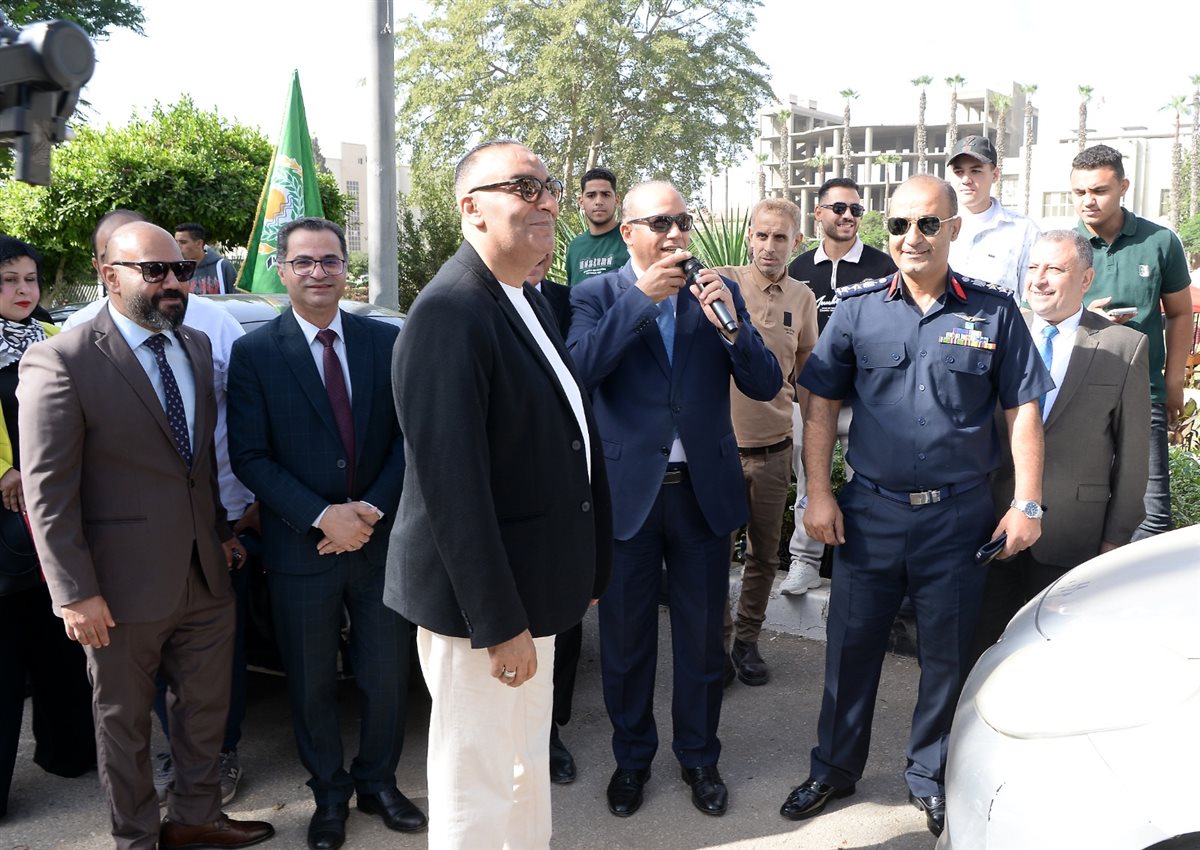 رئيس جامعة المنصورة يشهد انطلاق ماراثون «من العبور إلى الجمهورية الجديدة»
