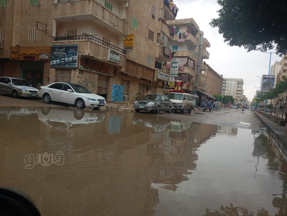 أمطار غزيرة تضرب مرسى مطروح (صور)