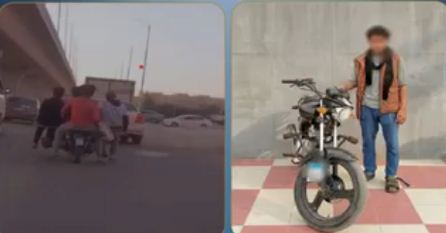 ضبط قائد دراجة نارية بالقاهرة عرّض حياة العمال للخطر.. كان يوصلهم لمحل سكنهم