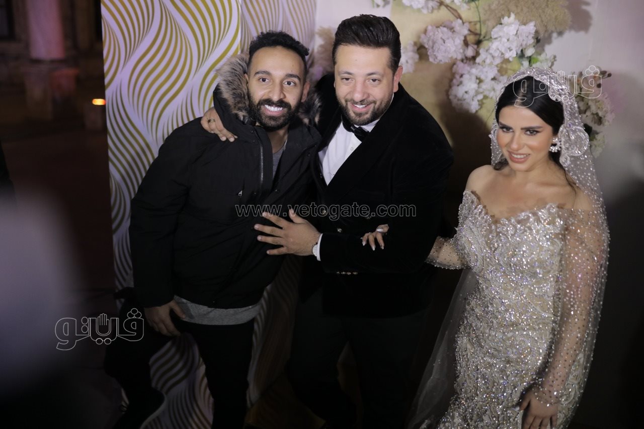 أحمد الهواري يحتفل بعقد قرانه على يمنى علي (36)