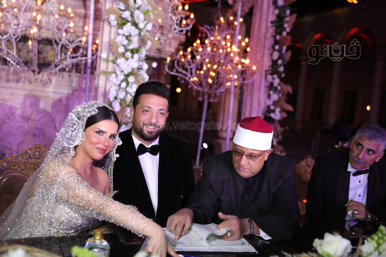 أحمد الهواري يحتفل بعقد قرانه على يمنى علي (49)