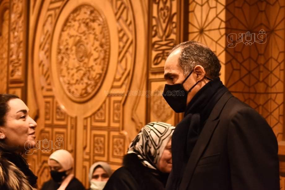 جمال مبارك ومندوب الرئاسة في عزاء اللواء عبدالسلام محجوب (3)