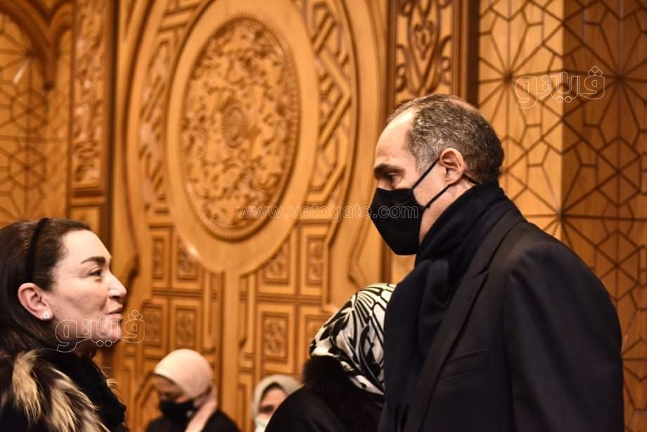 جمال مبارك ومندوب الرئاسة في عزاء اللواء عبدالسلام محجوب (21)