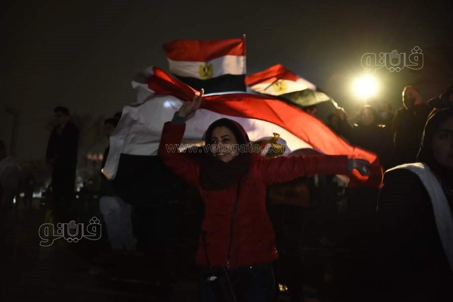 فرحة جنونية للجمهور المصري بمركز شباب الجزيرة بعد الفوز على الكاميرون (28)
