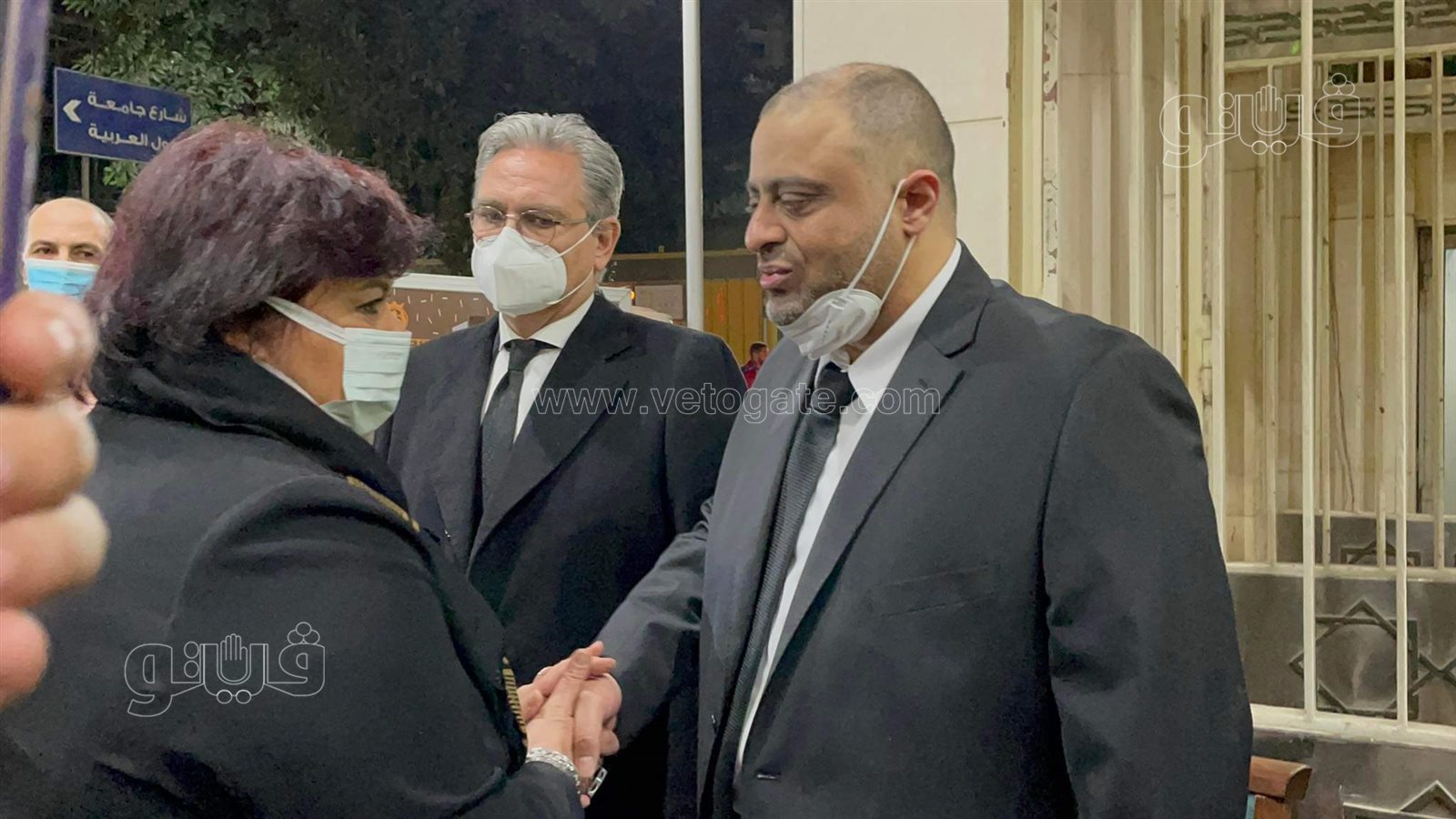 وزيرة الثقافة أول الحضور في عزاء جلال الشرقاوي (4)