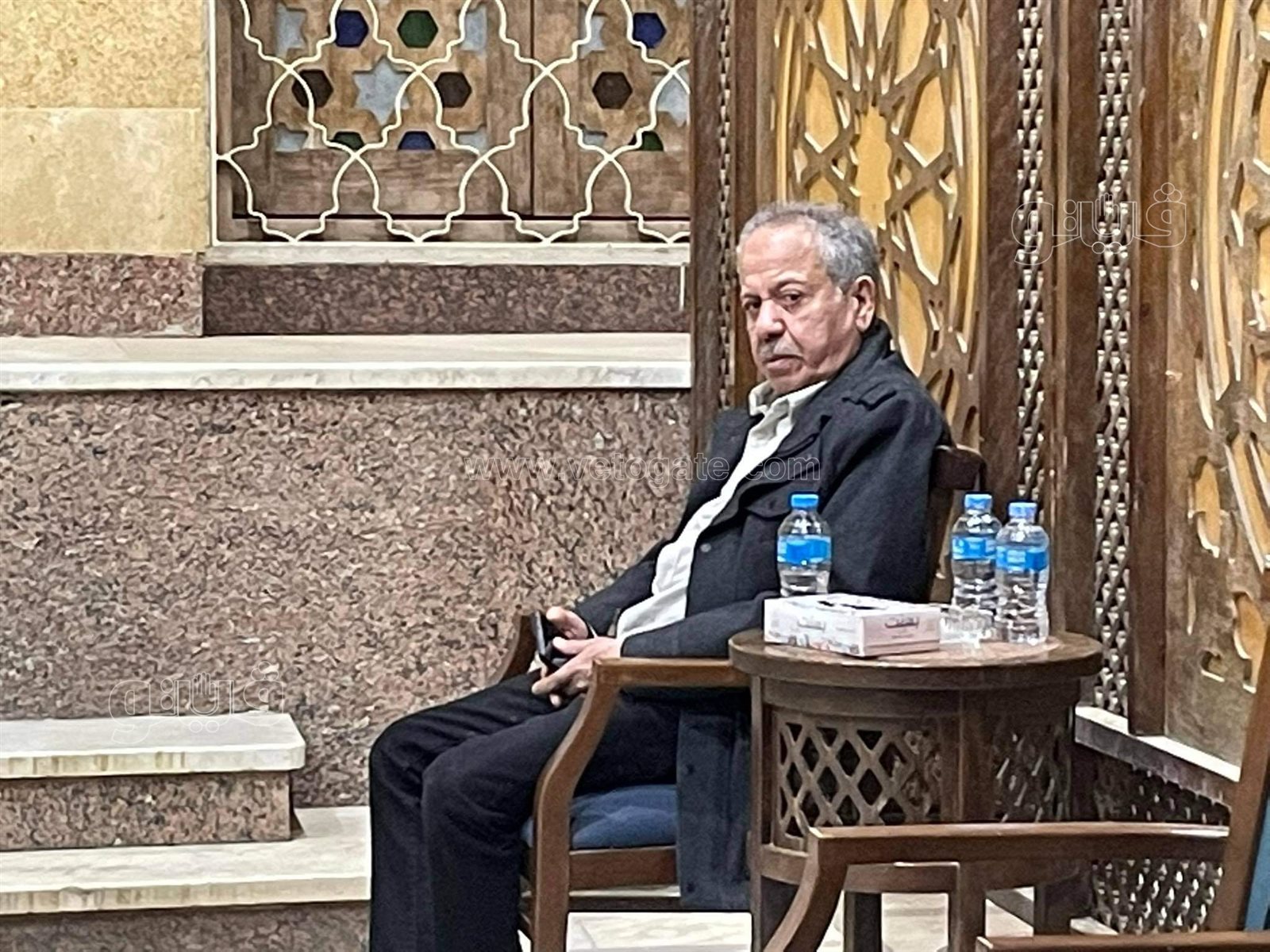 وزيرة الثقافة أول الحضور في عزاء جلال الشرقاوي (9)