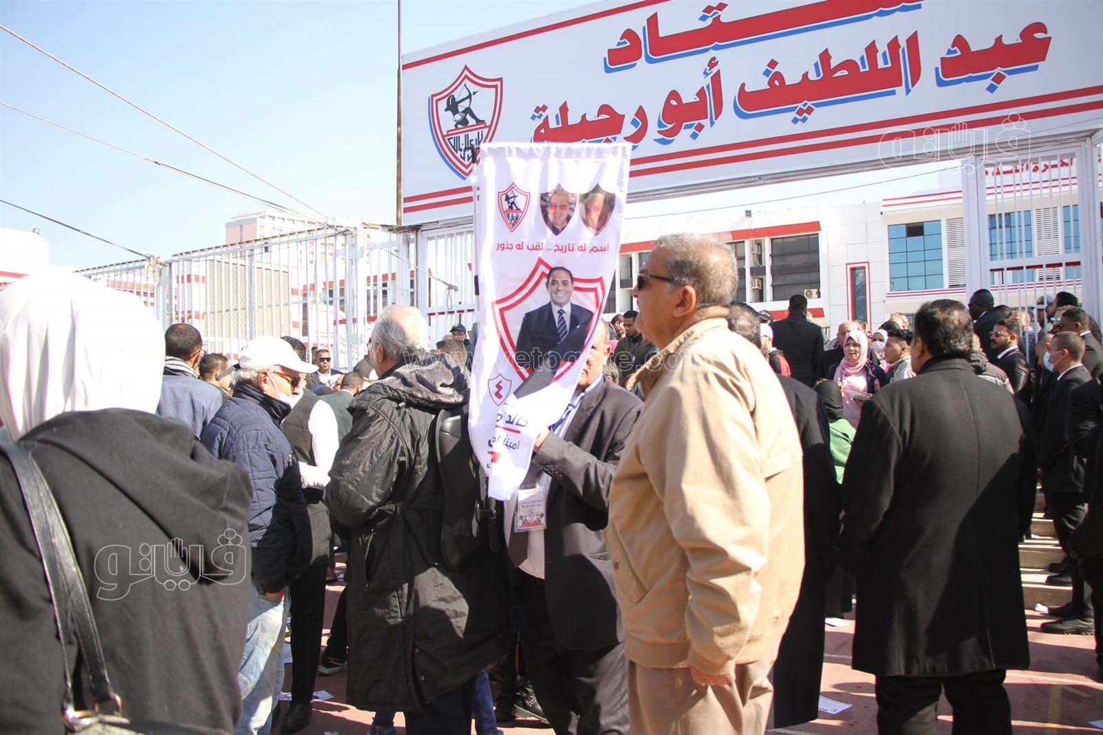 انتشار الدعاية الانتخابية داخل نادي الزمالك (2)
