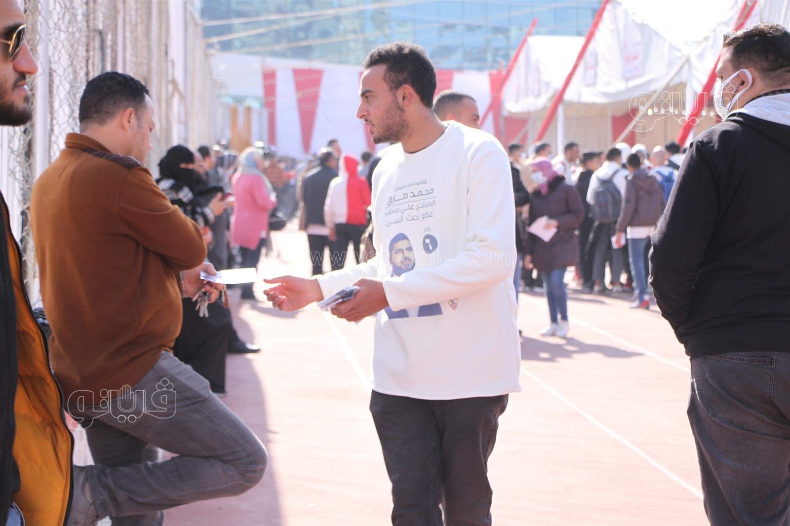انتشار الدعاية الانتخابية داخل نادي الزمالك (5)