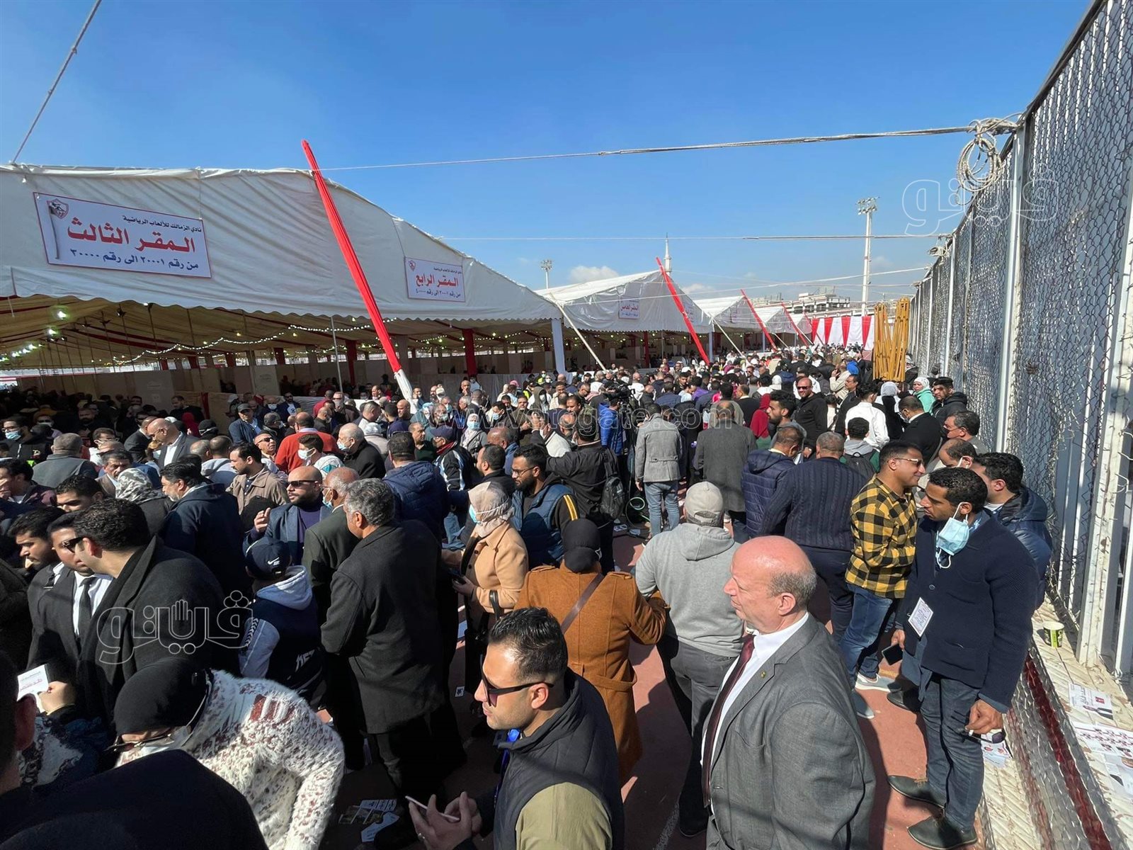 زحام وتكدس في انتخابات نادي الزمالك (6)