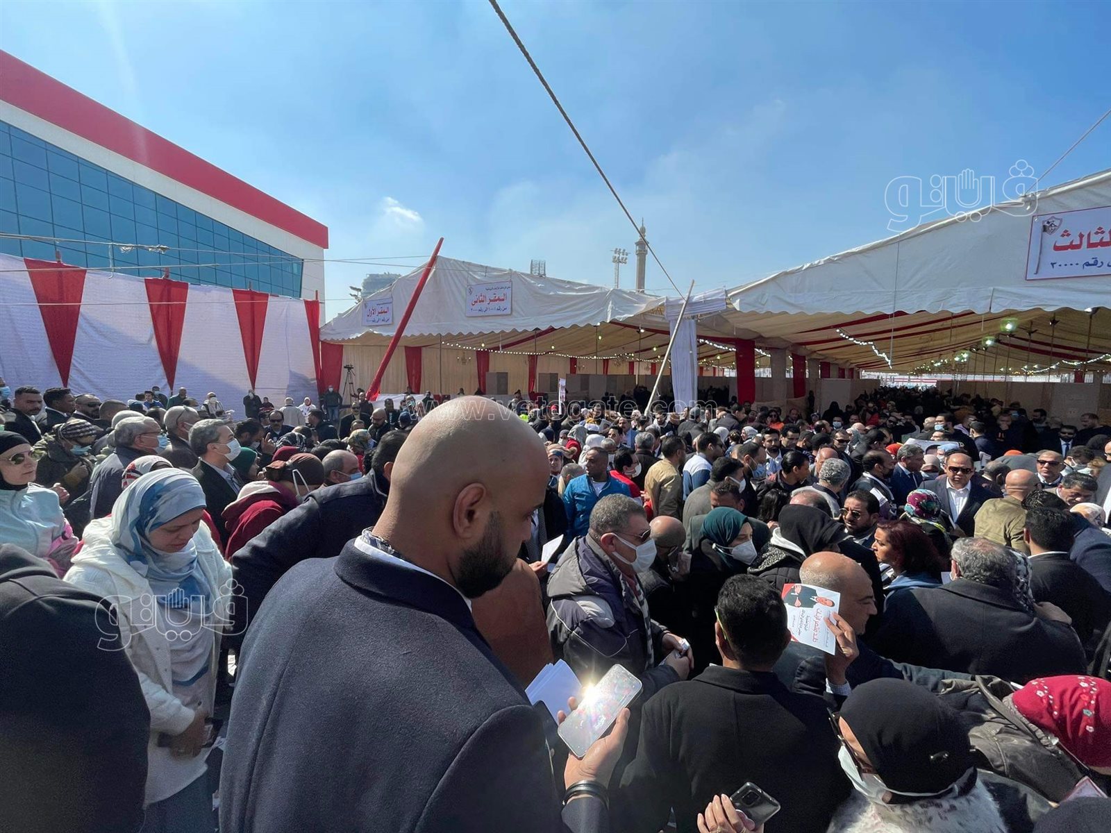 زحام وتكدس في انتخابات نادي الزمالك (8)