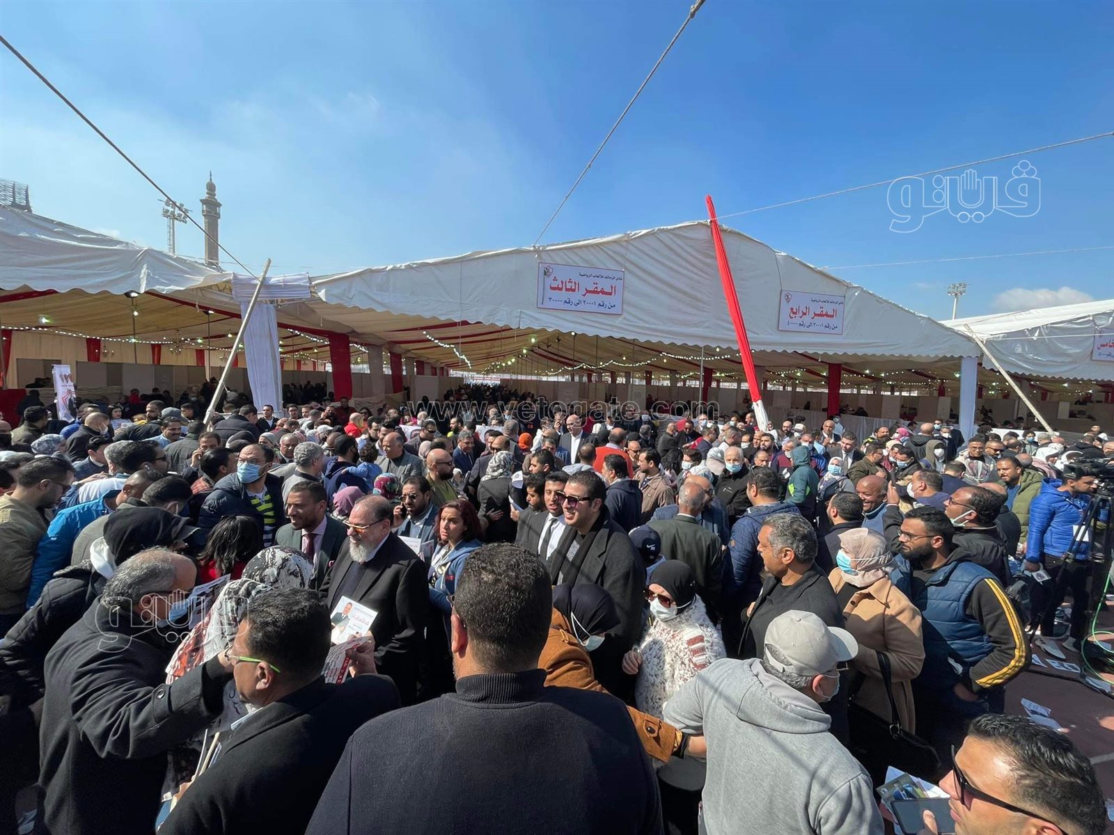 زحام وتكدس في انتخابات نادي الزمالك (9)