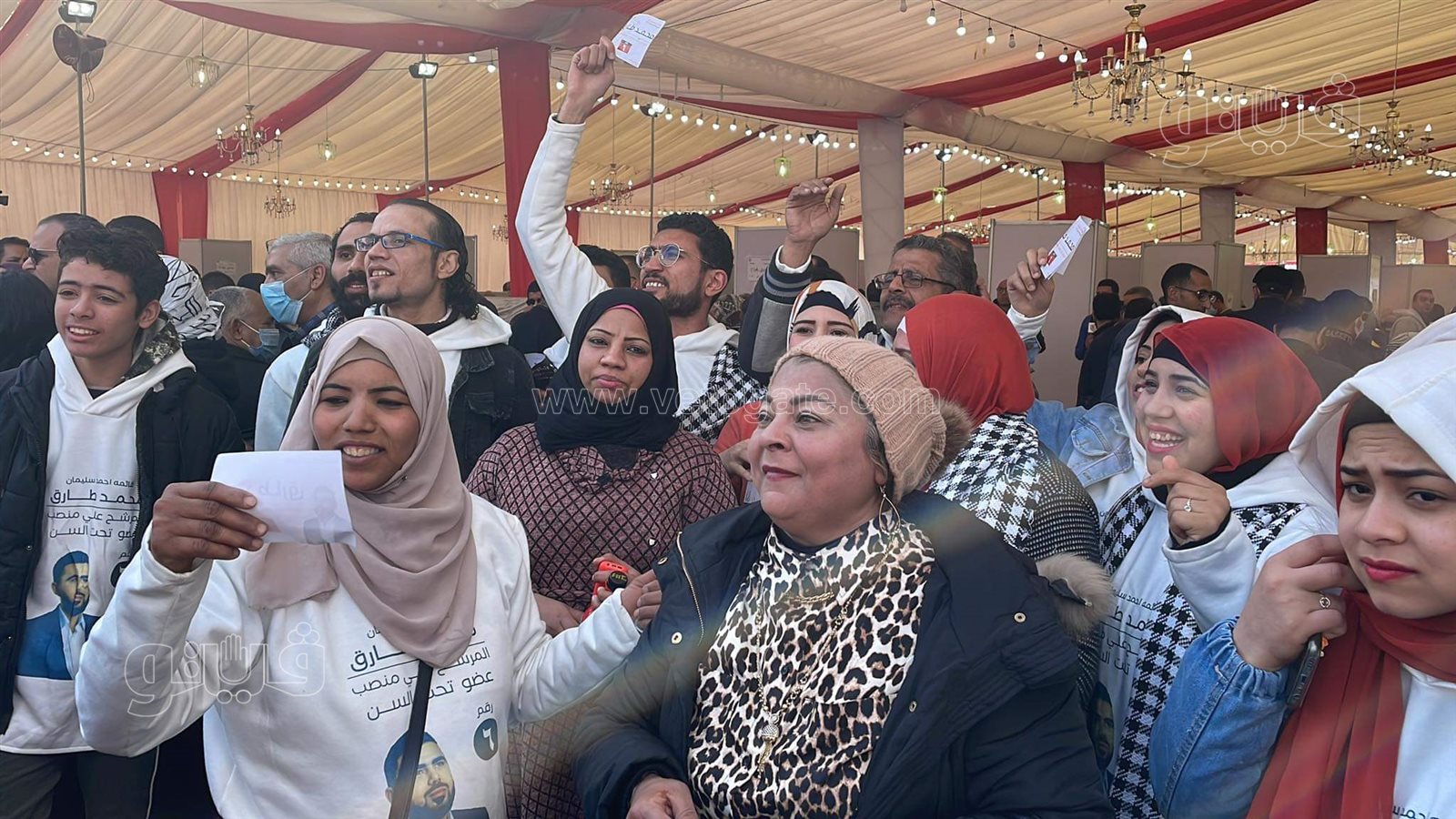 هتافات ودعاية داخل الخيم الانتخابية بنادي الزمالك (1)