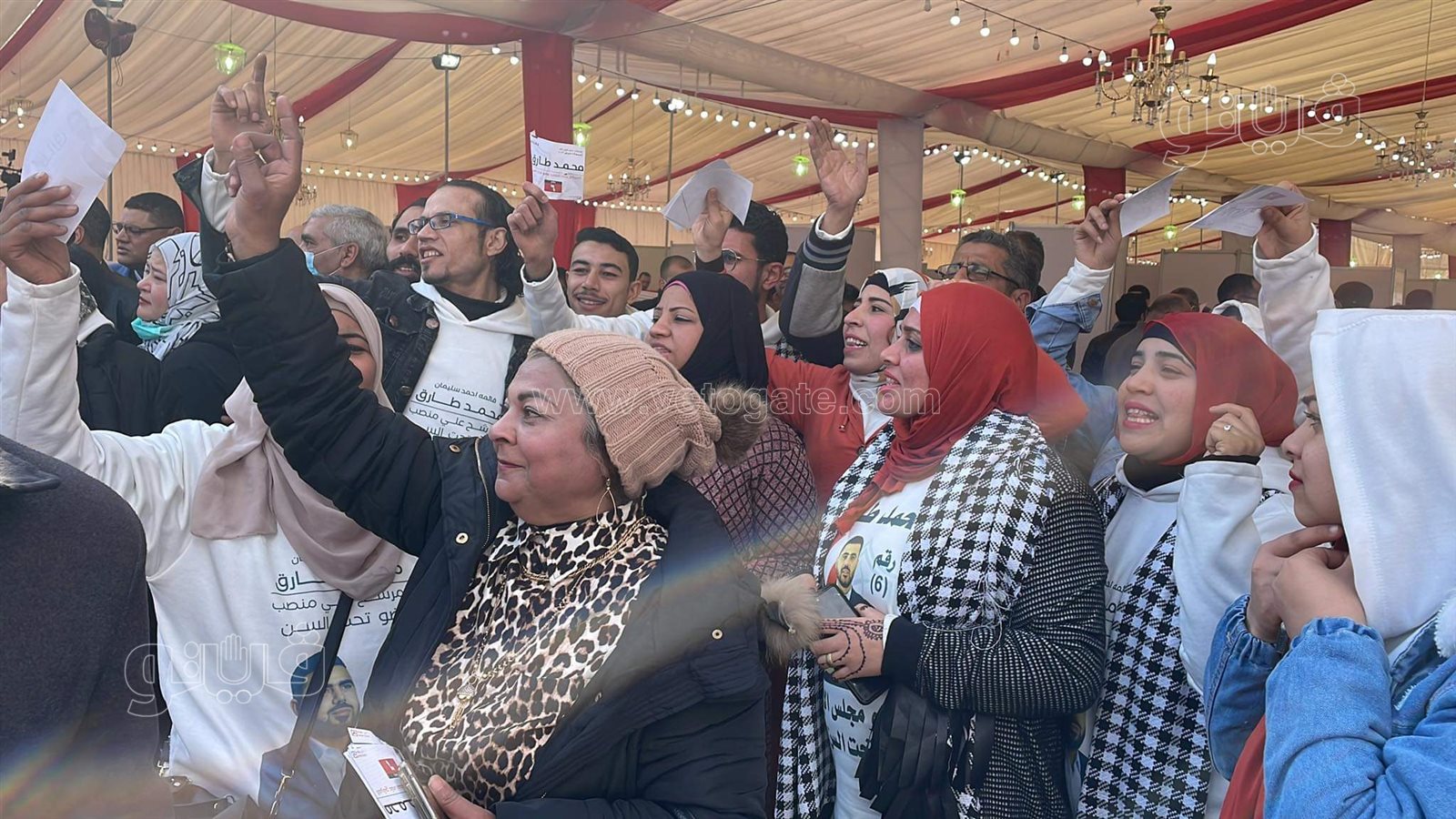 هتافات ودعاية داخل الخيم الانتخابية بنادي الزمالك (5)