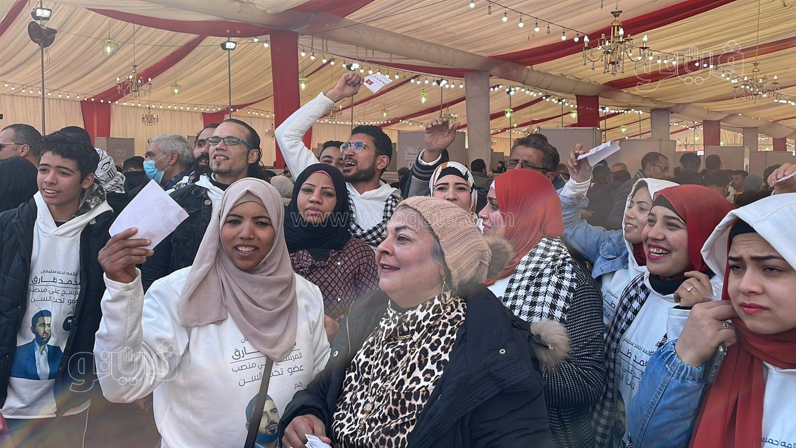 هتافات ودعاية داخل الخيم الانتخابية بنادي الزمالك (7)