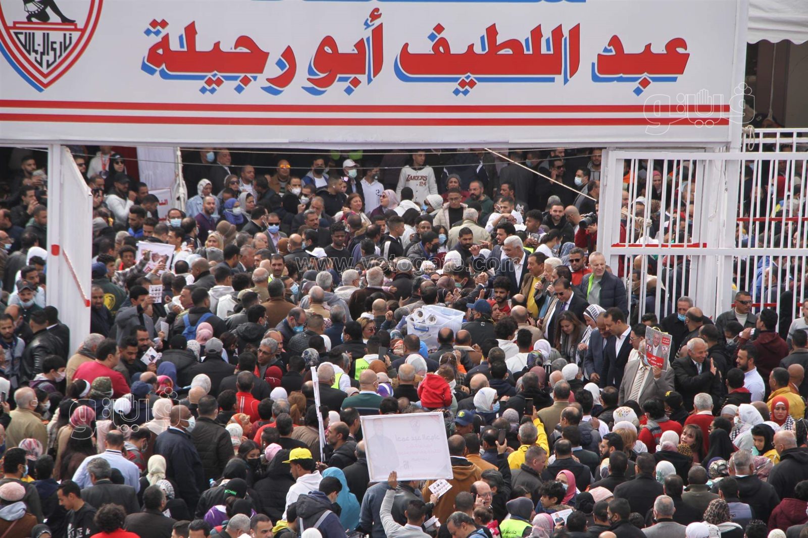 تزايد أعداد الناخبين بانتخابات نادي الزمالك (2)