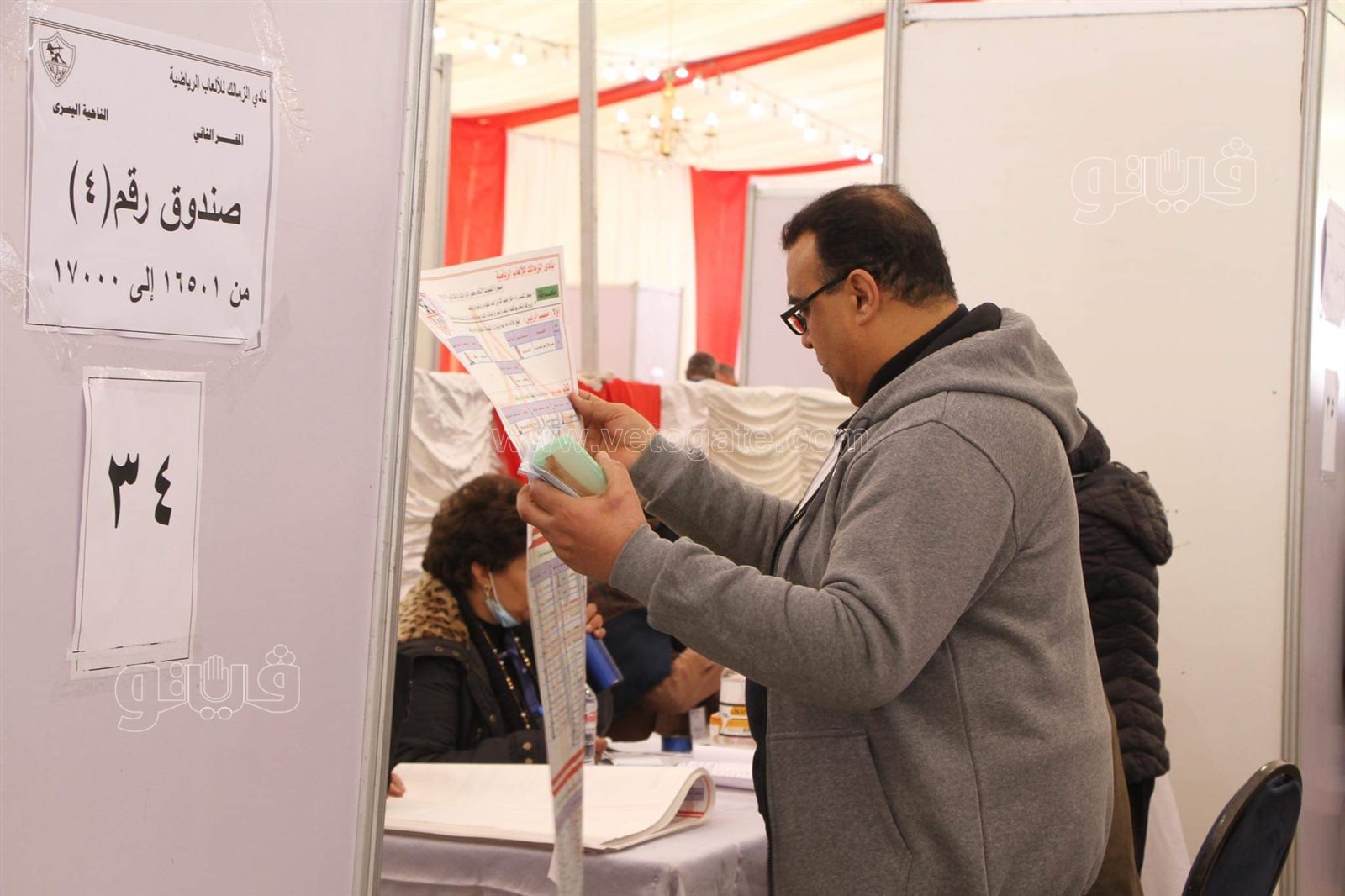 تزايد أعداد الناخبين بانتخابات نادي الزمالك (7)