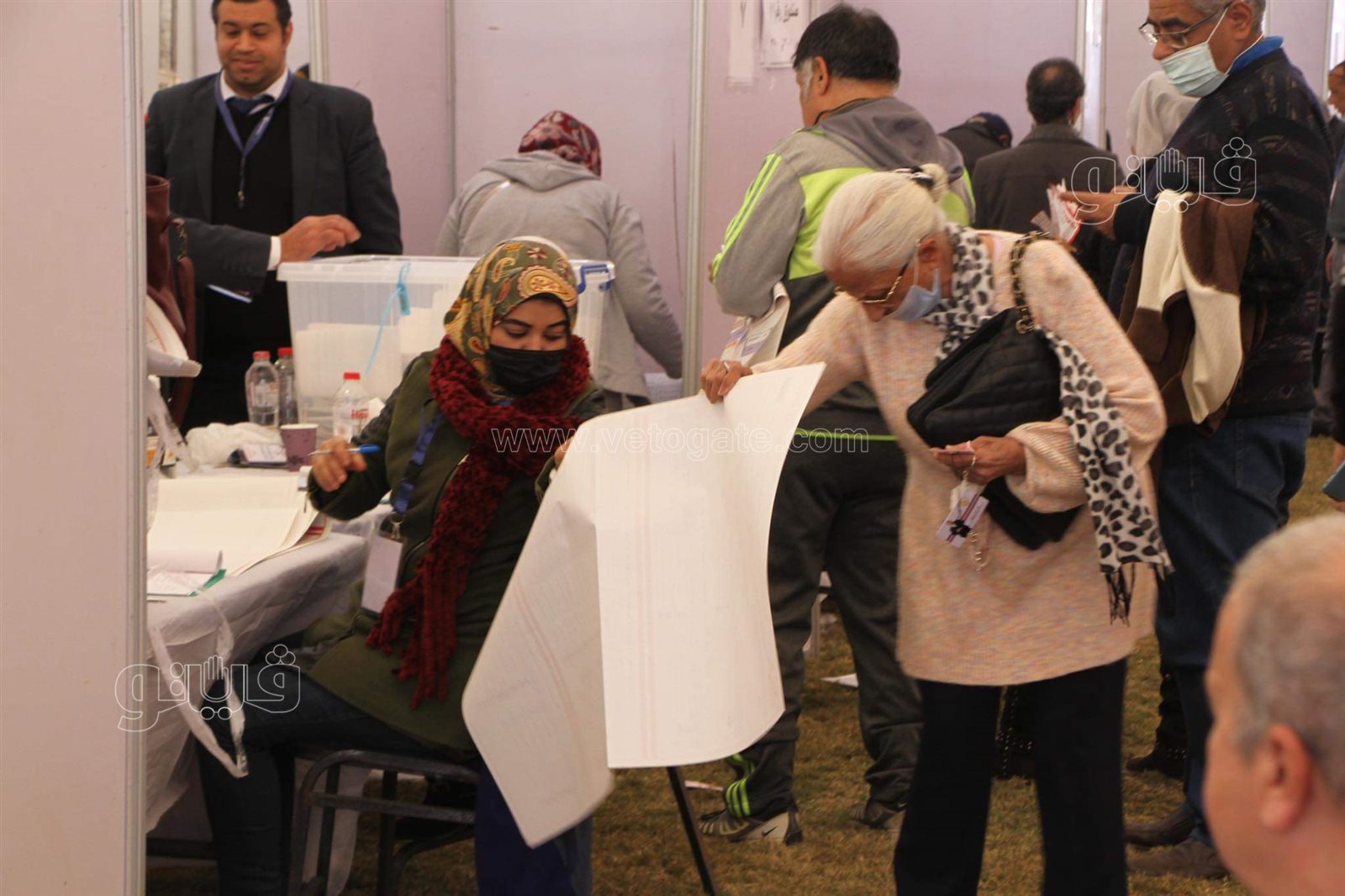 تزايد أعداد الناخبين بانتخابات نادي الزمالك (10)