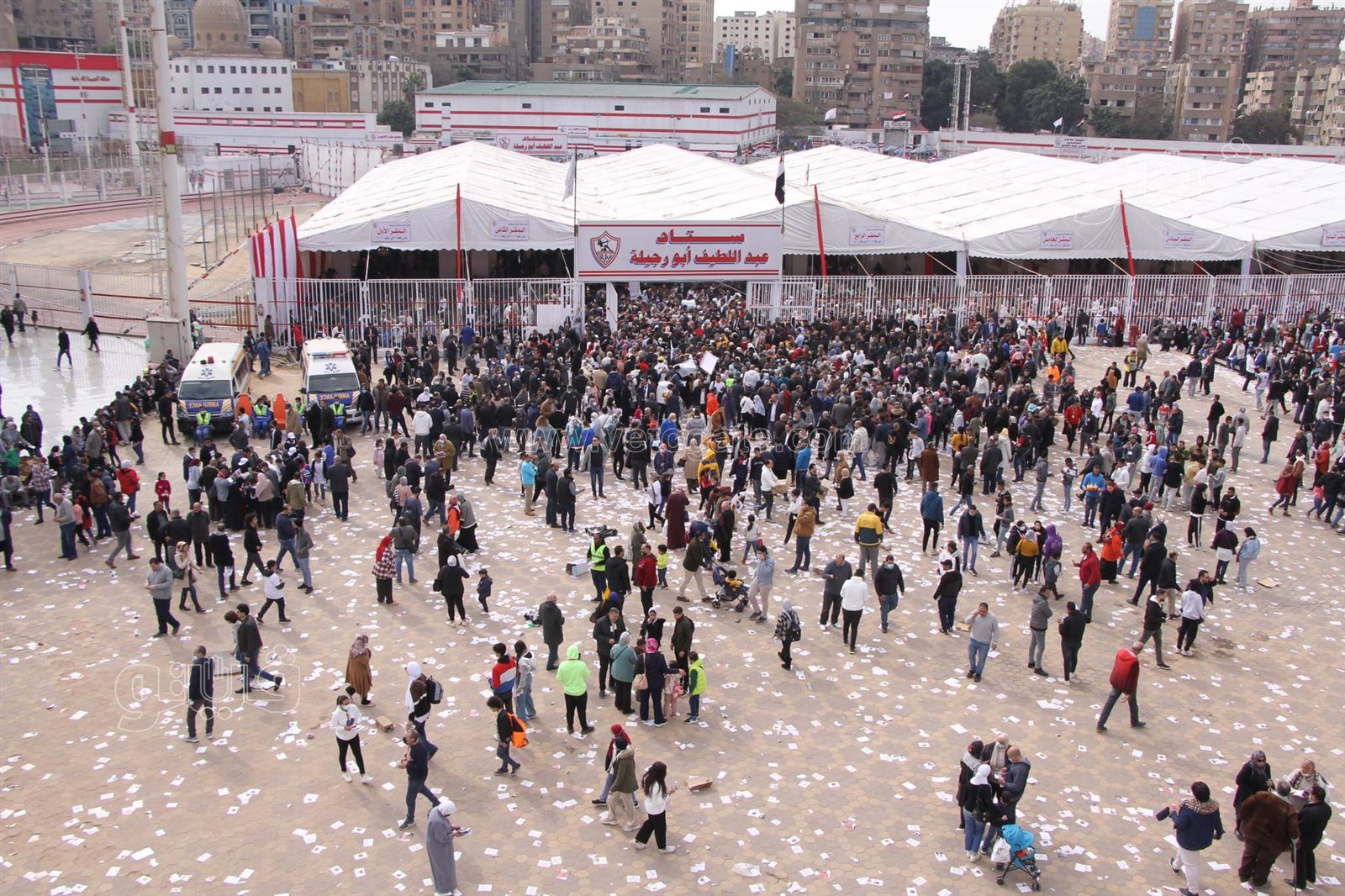 تزايد أعداد الناخبين بانتخابات نادي الزمالك (12)