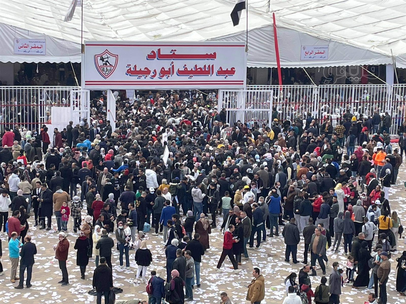 تزايد أعداد الناخبين بانتخابات نادي الزمالك (13)