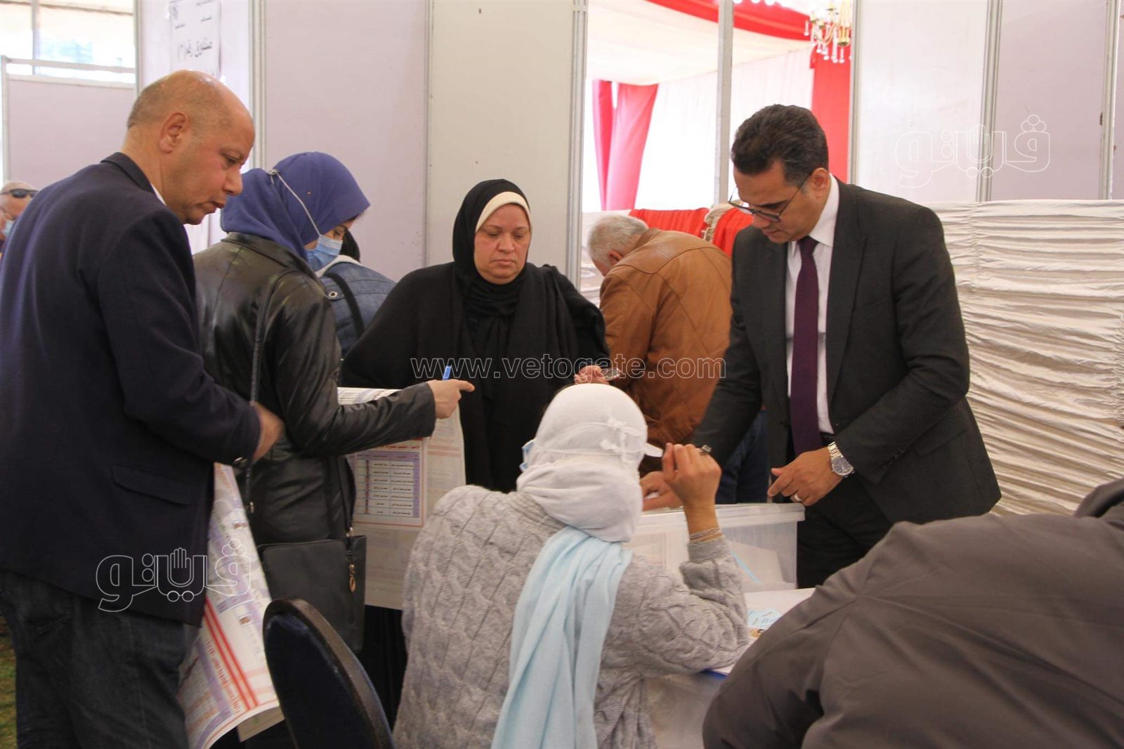 تزايد أعداد الناخبين بانتخابات نادي الزمالك (15)