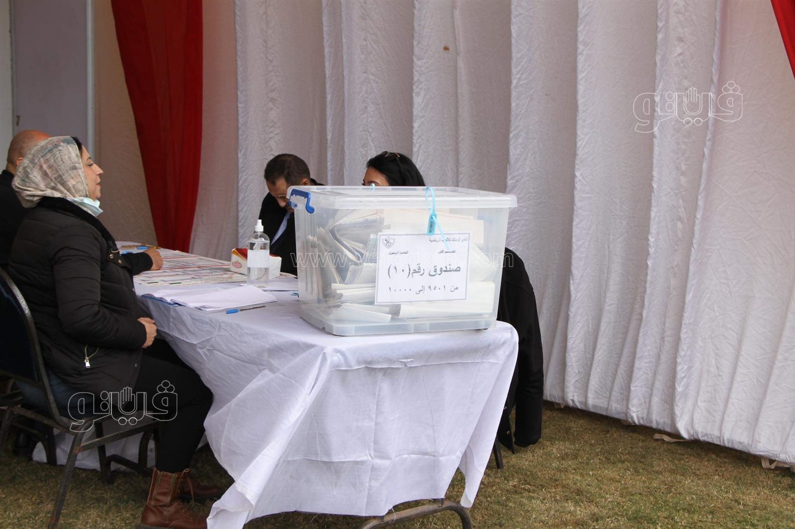 تزايد أعداد الناخبين بانتخابات نادي الزمالك (16)