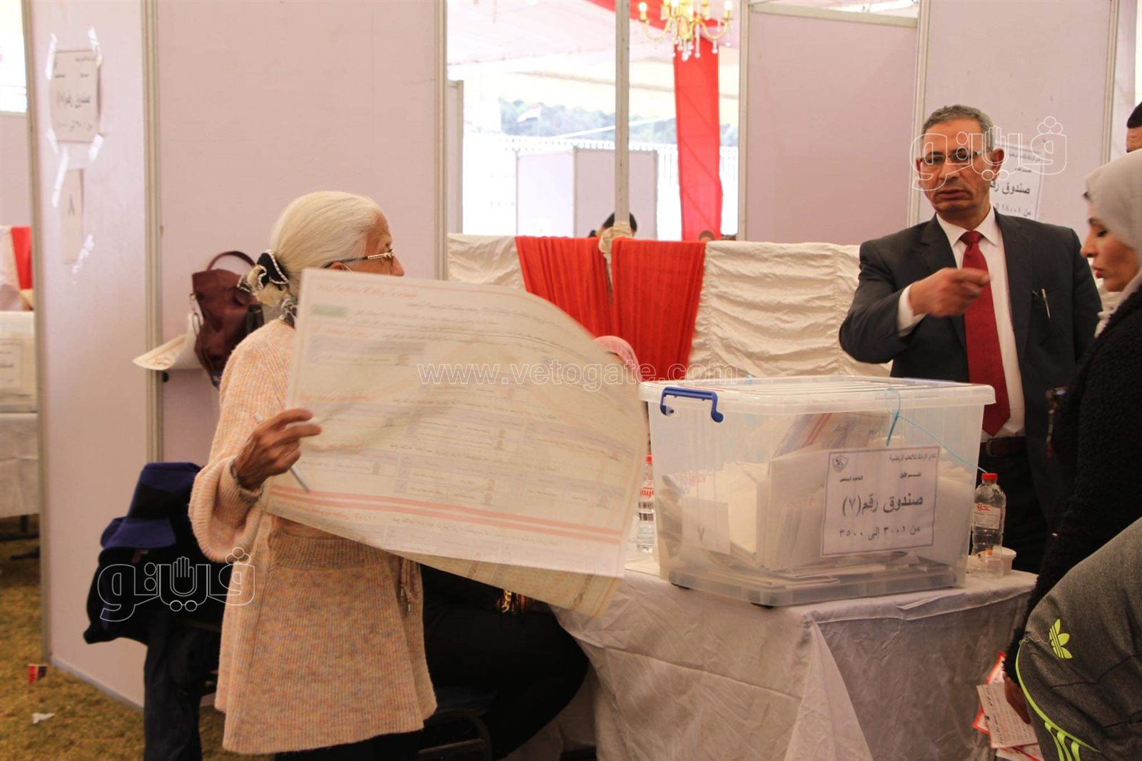 تزايد أعداد الناخبين بانتخابات نادي الزمالك (20)