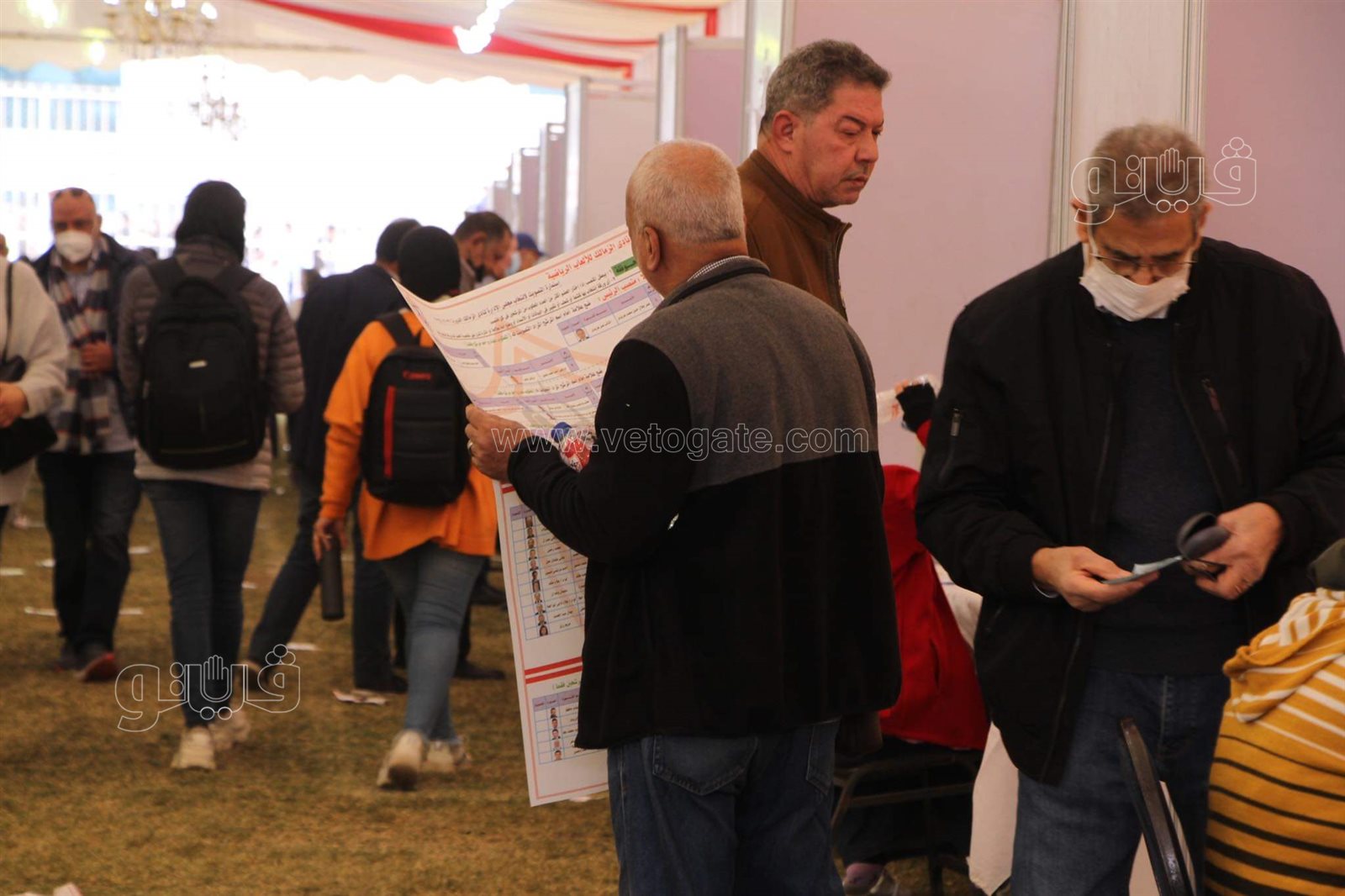 تزايد أعداد الناخبين بانتخابات نادي الزمالك (21)