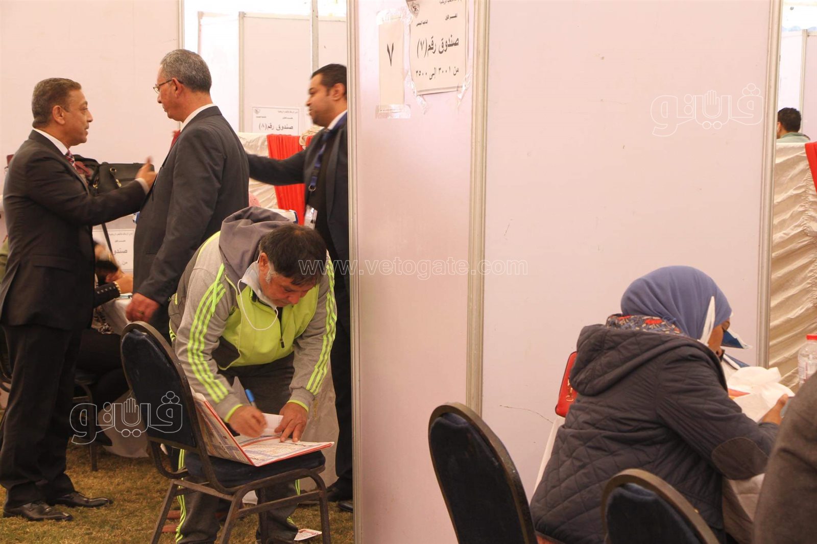 تزايد أعداد الناخبين بانتخابات نادي الزمالك (24)