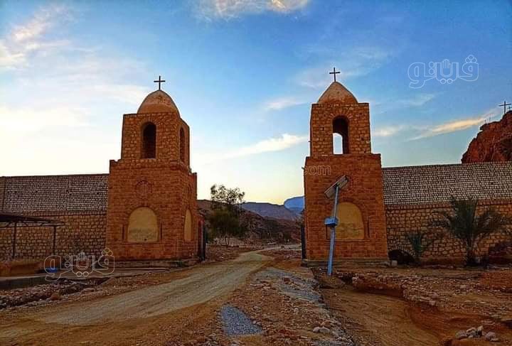 تلفيات بطريق دير الأنبا بولا بسبب السيول (6)