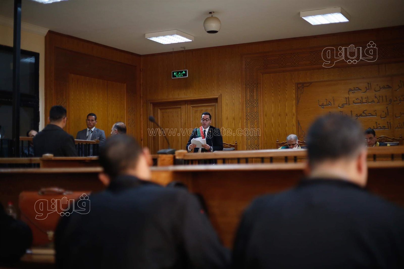 محاكمة بديع ومحمود عزت بـأحداث المنصة (2)