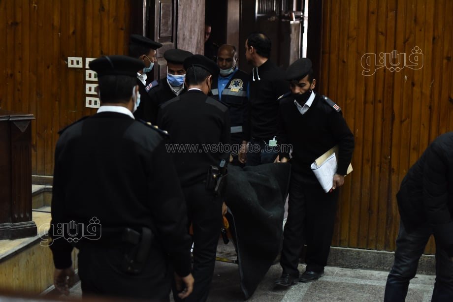 كريم الهوارى بدون إخفاء وجهه في ثالث جلسات قضية حادث زايد (1)