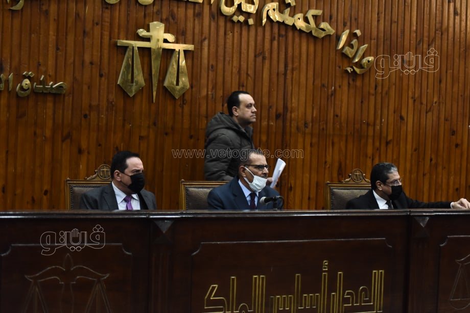 كريم الهوارى بدون إخفاء وجهه في ثالث جلسات قضية حادث زايد (4)