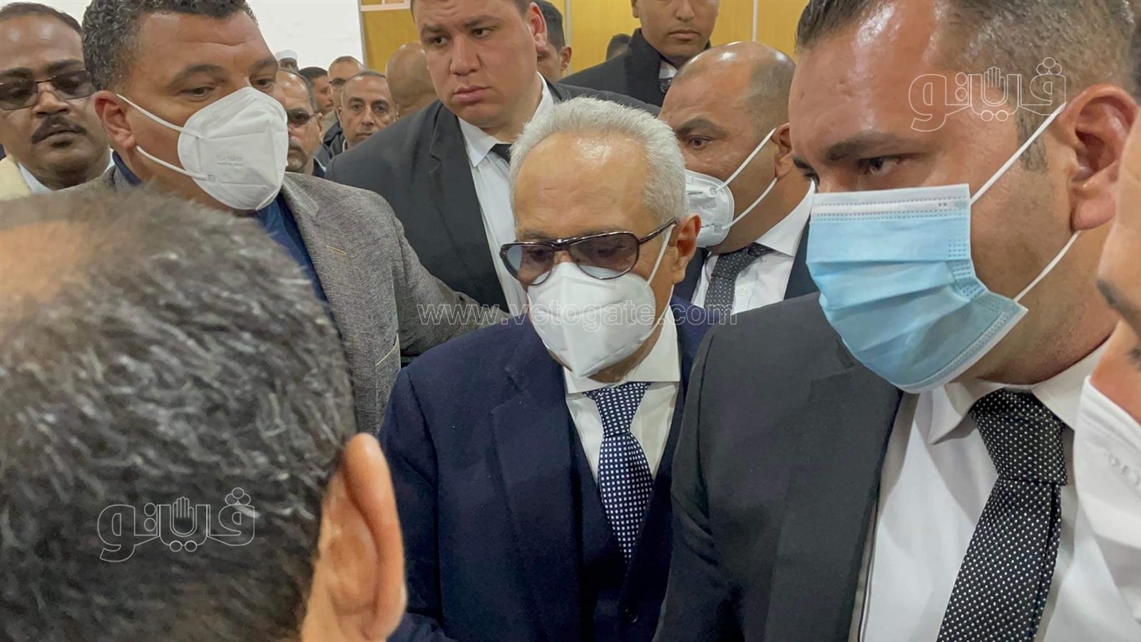 أبو شقة يصل مقار الاقتراع للإدلاء بصوته في انتخابات رئاسة الوفد (16)