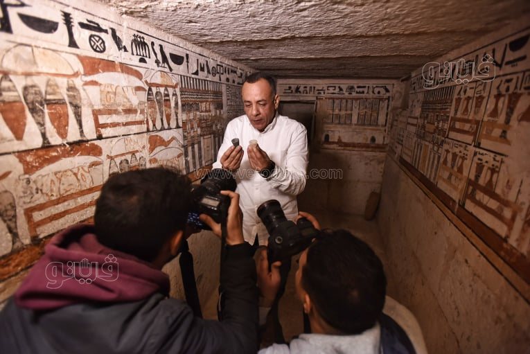 اكتشاف 5 مقابر منقوشة لكبار رجال الدولة القديمة (1)