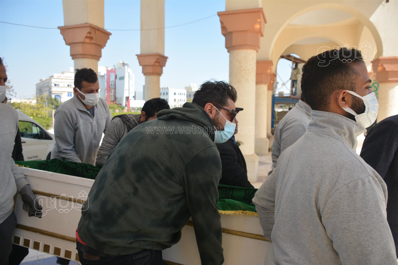 لحظة وصول جثمان أحمد حلاوة للمجمع الإسلامي بالشيخ زايد (4)