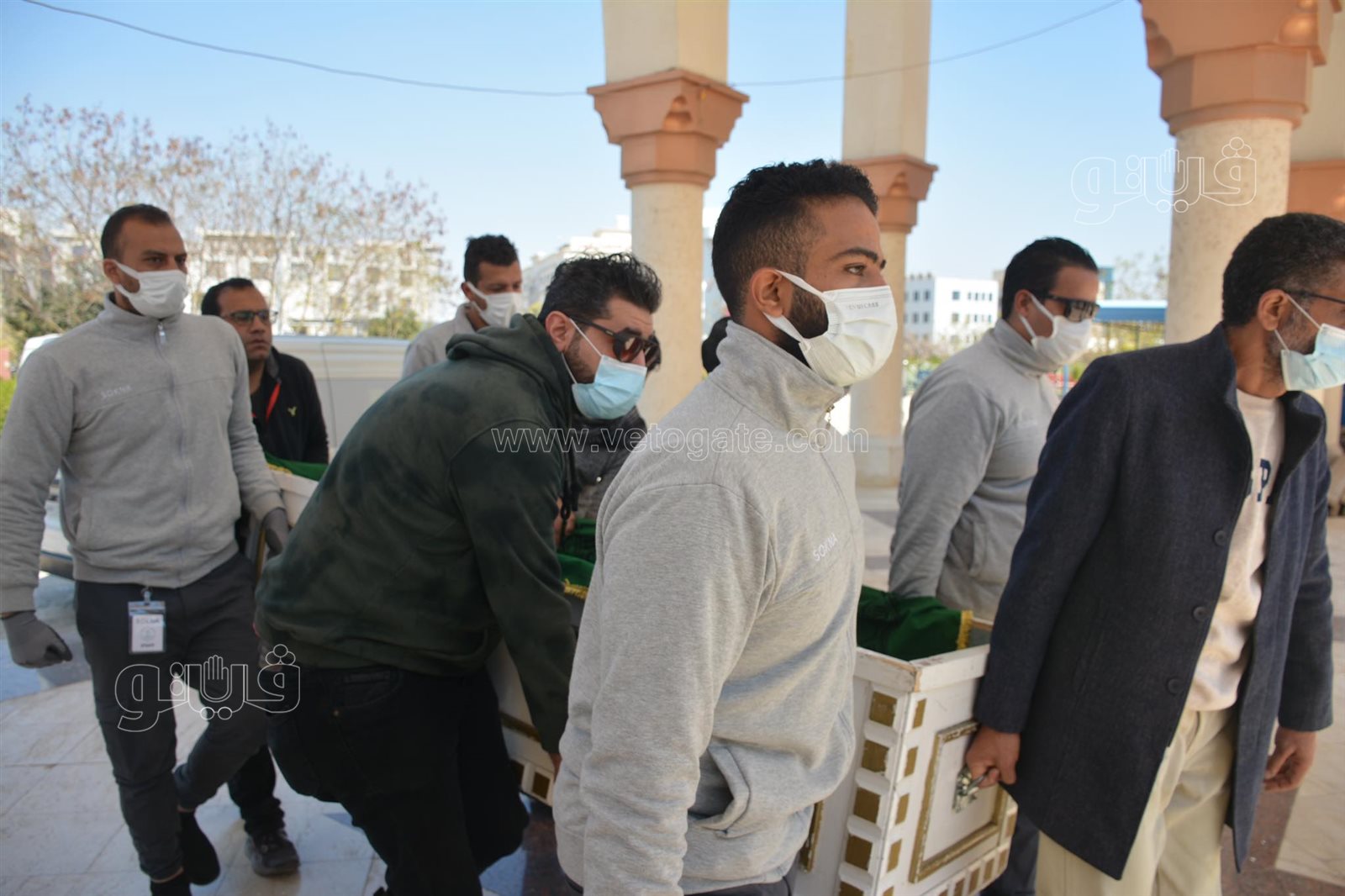 لحظة وصول جثمان أحمد حلاوة للمجمع الإسلامي بالشيخ زايد (7)