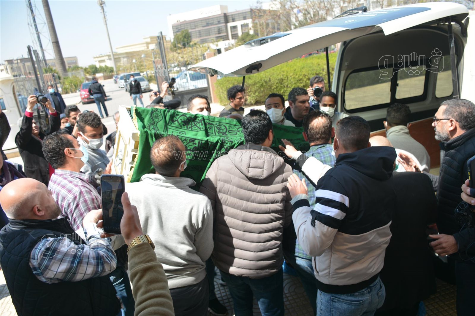 تشييع جثمان أحمد حلاوة من المجمع الإسلامي بالشيخ زايد (1)