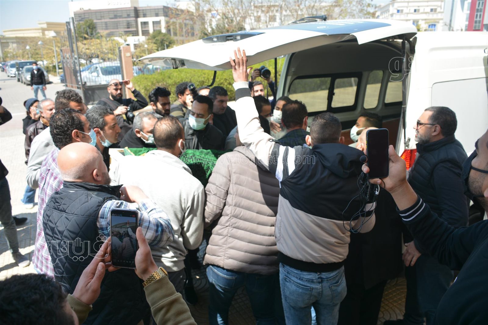 تشييع جثمان أحمد حلاوة من المجمع الإسلامي بالشيخ زايد (2)